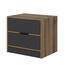 Noční stolek Elina Walnut Anthracite