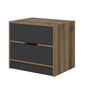 Noční stolek Elina Walnut Anthracite