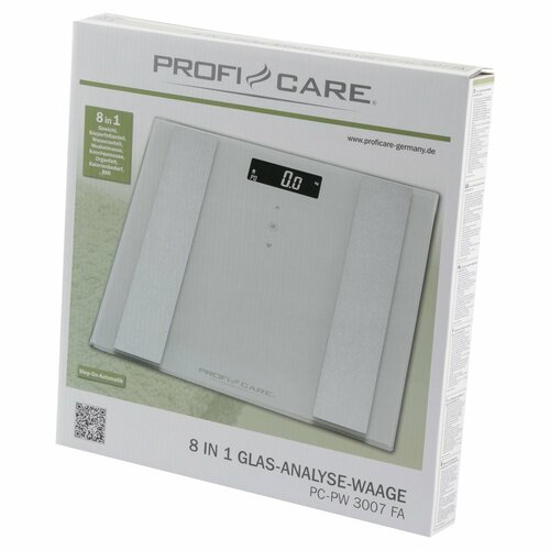 ProfiCare PC-PW 3007 skleněná analytická váha 8v1, bílá