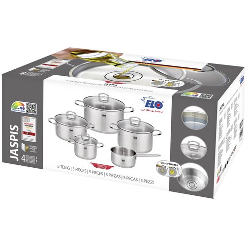 Elo 90835 Set de 5 oale din oțel inoxidabil Jaspis