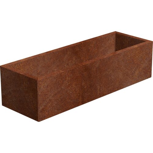 Line Kerti virágláda 40 x 120 x 30 cm, corten CORGARDEN 1006