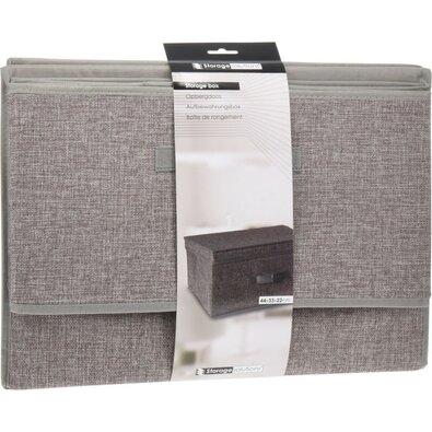 Skladací úložný box s odklopným vekom 44 x 33 × 22 cm