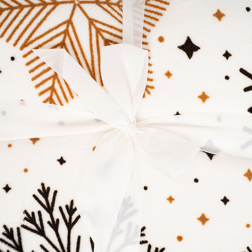 4Home Decke Lammfelloptik Snowflake Glamour, 150 x 200 cm