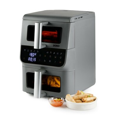 DOMO DO550FR vertikální dvojitá horkovzdušná fritéza