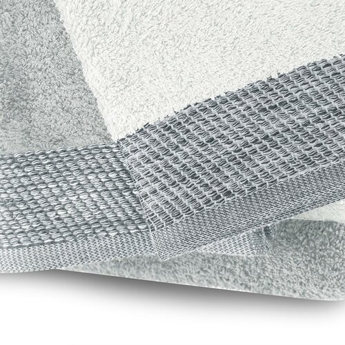 Restilo Aria kéztörlő és törölköző szett, fehér /ezüst, 6 db.