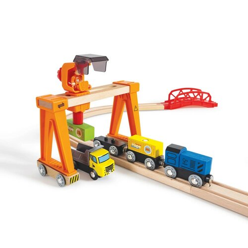 Hape Train track - Kikötő berakodással éskirakodással