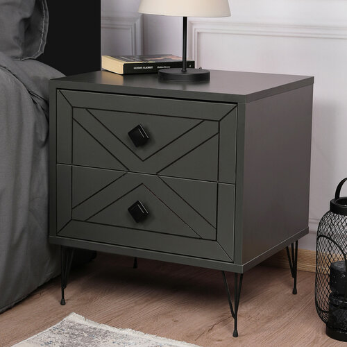 Nachttisch Luna Anthracite
