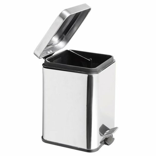 AQUALINE GAQ003 Simple line hulladékkosárszögletes 3 l, rozsdamentes acél termék 2. képe