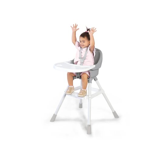 Dolu Detská jedálenská stolička šedá, 60 x 90 x 70 cm