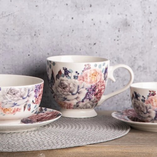 Altom Porcelan jumbo skodelica Lilac, 400 ml