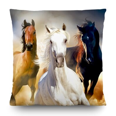 Подушка Horses, 45 x 45 см
