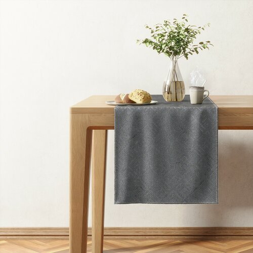 Restilo Caspe asztali futó, acélkék, 40 x 140 cm