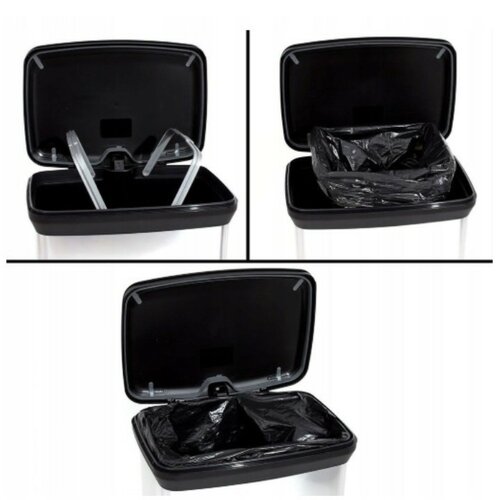 Curver Rectangular 50 l szemetes, fekete