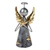 Kovinski okrasni angel z zvezdico, 12,5 cm