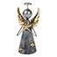 Metalowy ozdobny aniołek z gwiazdą, 12,5 cm