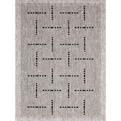 Floorlux 20008 szőnyeg silver/black, 80 x 150 cm