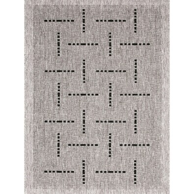 Teppichboden Floorlux silber/schwarz 20008, 80 x 150 cm