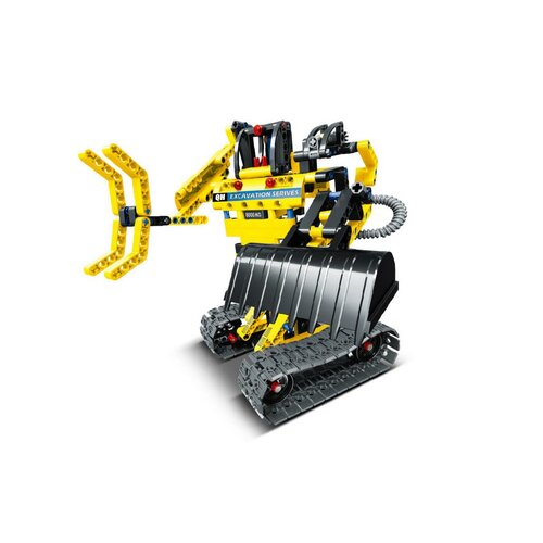 Stavebnice iM.MASTER bagr/robot 2v1, 342 dílků