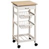 Kesper 25814 Küchenwagen mit Arbeitsplatte, 77 x 36 x 36 cm