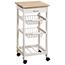 Kesper 25814 Küchenwagen mit Arbeitsplatte, 77 x 36 x 36 cm