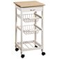 Kesper 25814 Küchenwagen mit Arbeitsplatte, 77 x 36 x 36 cm