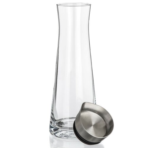 Karafka szklana z nalewką ze stali nierdzewnejDALEN 1000 ml