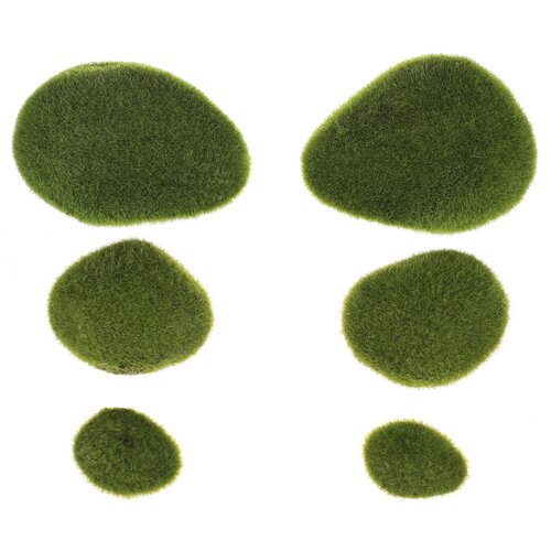 Decorațiune artificială verde mușchi, 15 x 20 x 6 cm