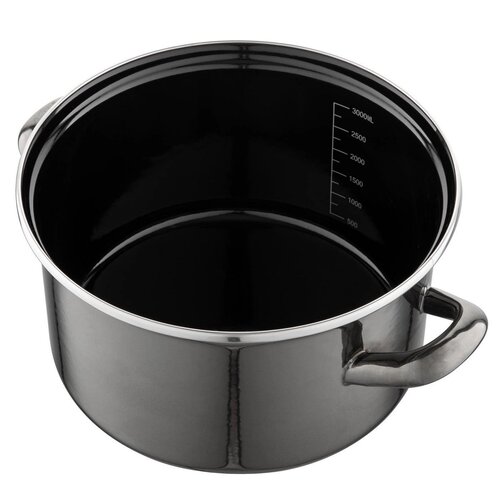 Vas emailat cu capac 3,3 l, negru