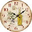 Drewniany zegar ścienny La oliva, śr. 34 cm