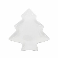 Altom Porcelánová miska Xmas tree, 19,5 x 16,5 x 2 cm, biela