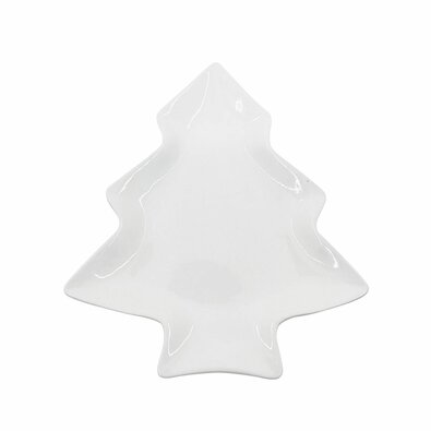 Altom Porcelánová miska Xmas tree, 19,5 x 16,5 x 2 cm, biela