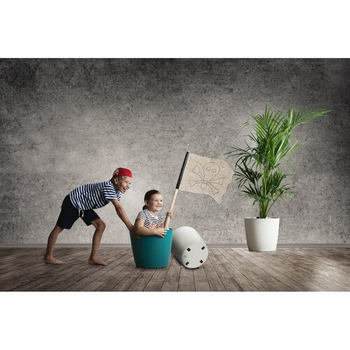 Gardenico Cvetlični lonec Ella Twist 'n' Roll bel,40 cm