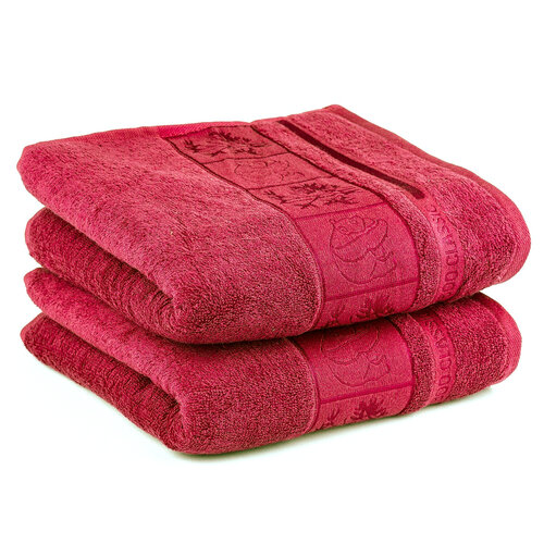 4Home ręcznik Bamboo bordowy, 50 x 100 cm, 2 szt.