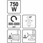 Yato YT-82271 Priamočiara píla 750 W, 800-3000 ot/min