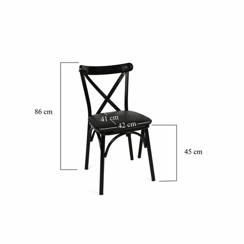 Ekol Black étkezőszék szett, 4 db