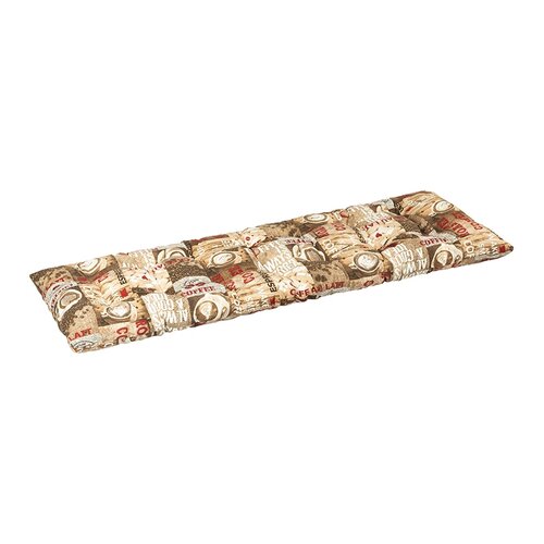 Bellatex Prešita blazina za klop, barva Káva, 40 x120 cm