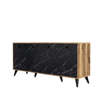 Szafka Elite Walnut and Black Marble