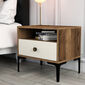 Nočný stolík Lisbon Walnut Cream