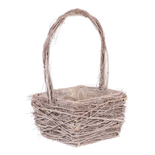 Zestaw osłonek wiklinowych na doniczki Mariott 2 szt., szary