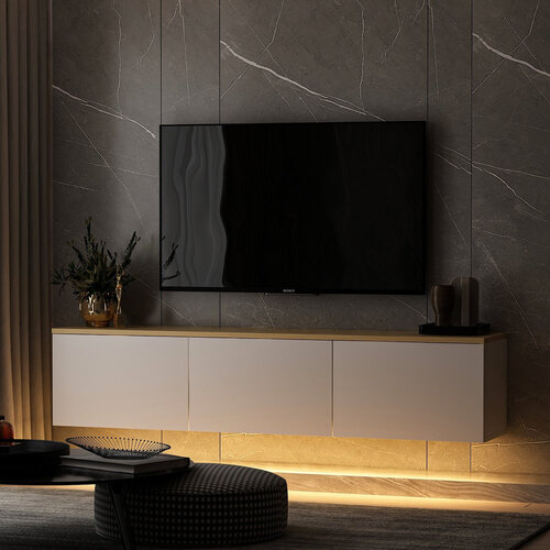TV stolík Neon White