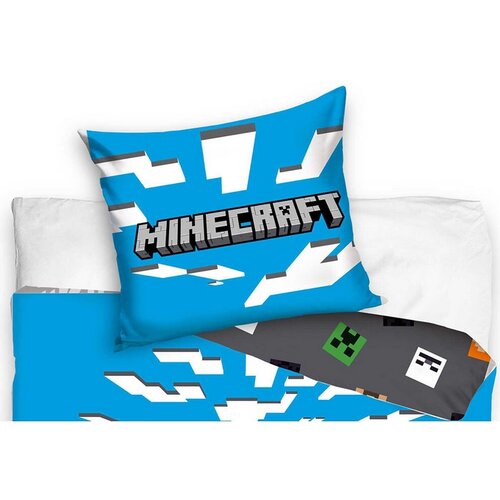 Lenjerie de pat pentru copii Minecraft MobMonsters, 140 x 200 cm, 70 x 90 cm
