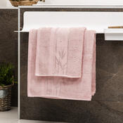 4Home Set Bamboo Premium kopalna brisača inbrisača roza, 70 x 140 cm, 50 x 100 cm