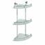SAPHO XR606 X-Round E raft de sticlă triplu cubară, 27 x 66 x 27 cm