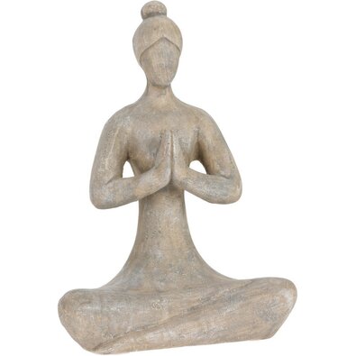 Außendekoration Lady Yoga I, 12,5 x 29,5 cm