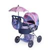Rappa DeCuevas 85076 Cărucior pliabil pentru păpuși cu umbrelă și geantă Magic Bubble 2024