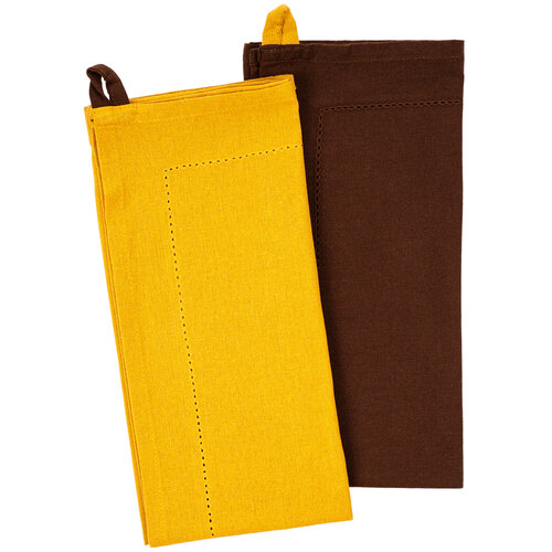 Geschirrtuch Heda gelb, 50 x 70 cm, Set 2 St.