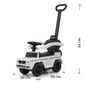Hulajnoga Milly Mally z prowadnicą Mercedes G350dbiała, 94 x 40 x 86,5 cm
