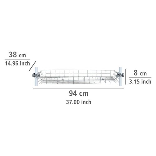 Wenko Set mit 2 Drahtkörben Herkules, Weiß