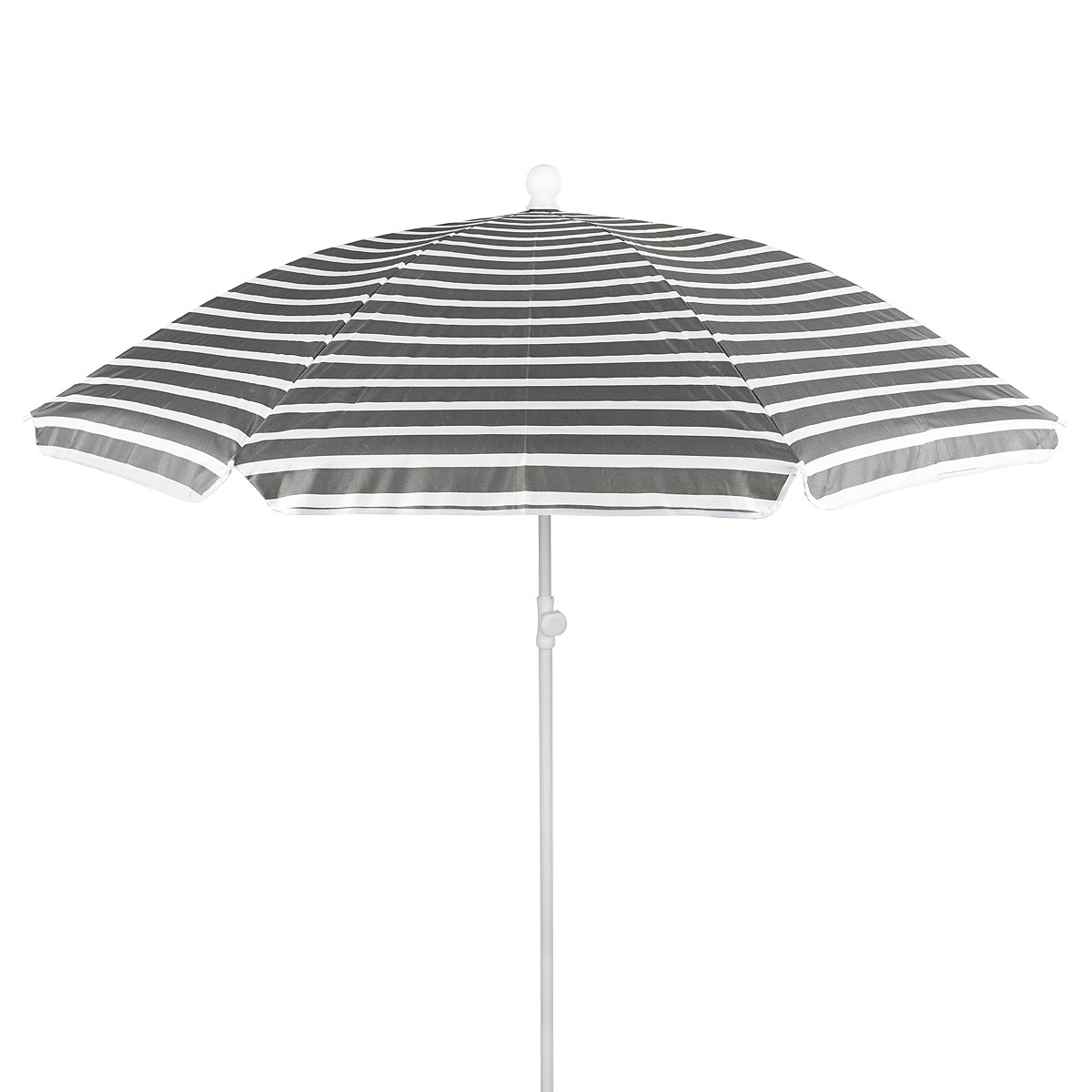 Plážový slnečník Pruhy sivá
