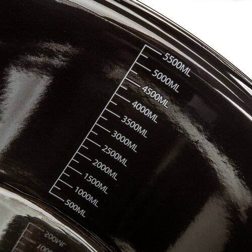 Banquet Emailed pot METALLIC Black 26 cm, 6 l, spoklicí